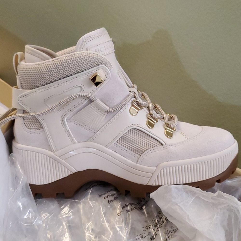 Michael Kors cream boots